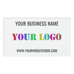 Badge D'identification Texte du logo de votre entreprise Exemple de balis