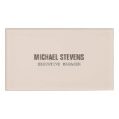 Badge D'identification Texte gras élégant professionnel (Devant)