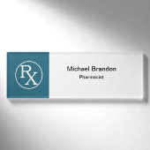 Badge D'identification Thème de pharmacien moderne (Devant)