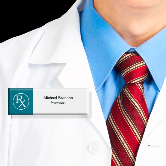 Badge D'identification Thème de pharmacien moderne