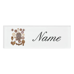 Badge D'identification Thème de Steampunk Thunder_Cove