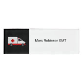 Badge D'identification Thème EMT Médicale d'urgence Mots clés Nom simple (Devant)
