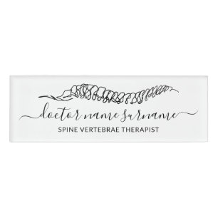 Badge D'identification thérapie de massage sportif Médecin orthopédique