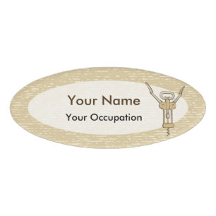 Badge D'identification Tire-bouchon