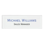 Badge D'identification Titre exécutif professionnel personnalisé Plain ma (Devant)