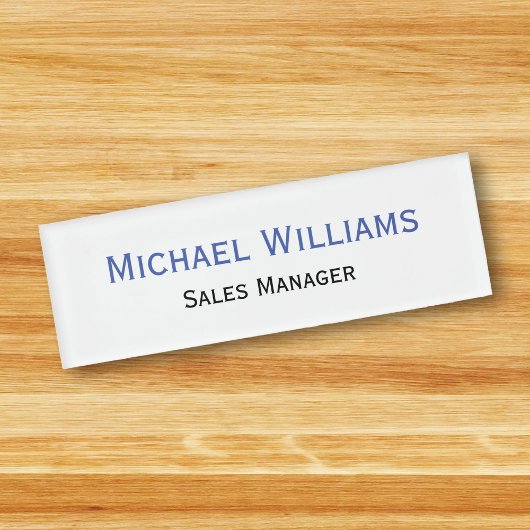 Badge D'identification Titre exécutif professionnel personnalisé Plain ma