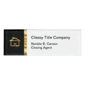 Badge D'identification Titre immobilier classique Personnel de l'entrepri (Devant)