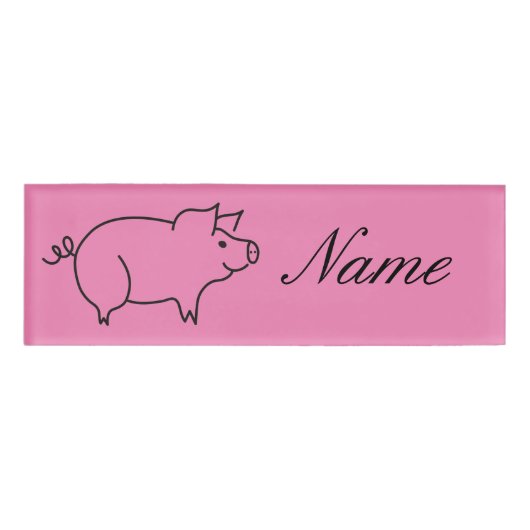 Badge D'identification Tonnerre d'animal de porc (Devant)
