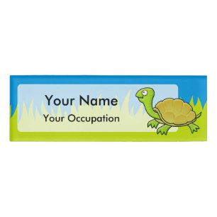 Badge D'identification Tortue caricaturale