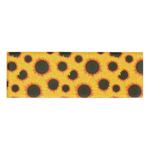Badge D'identification Tournesol coloré de motif de ressort