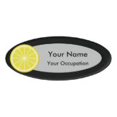 Badge D'identification Tranche de citron (Devant)