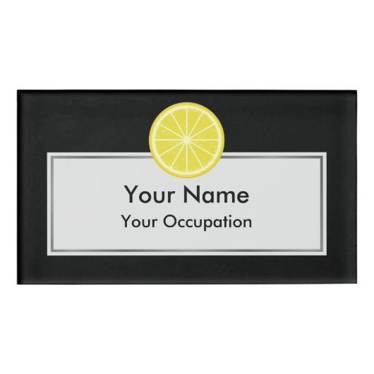 Badge D'identification Tranche de citron (Devant)