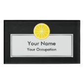 Badge D'identification tranche orange (Devant)