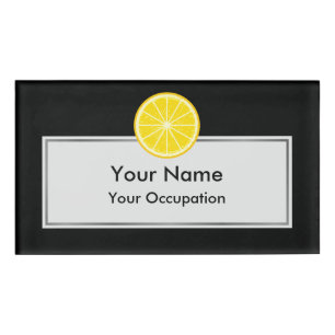 Badge D'identification tranche orange