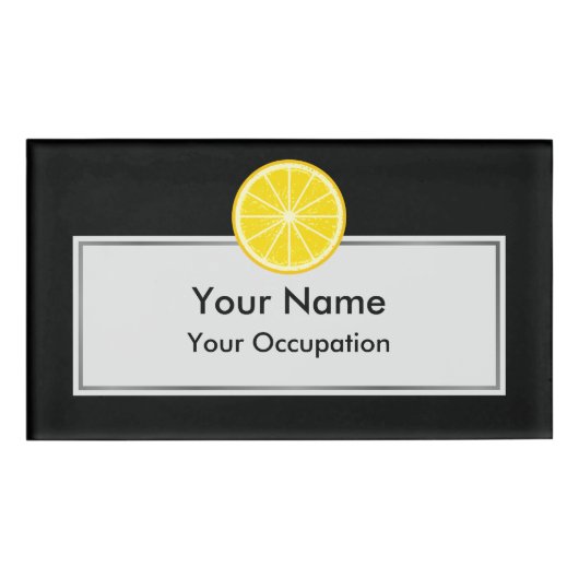 Badge D'identification tranche orange (Devant)