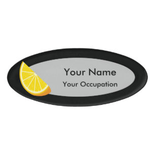 Badge D'identification tranche orange