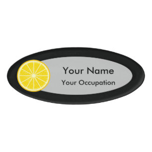 Badge D'identification tranche orange