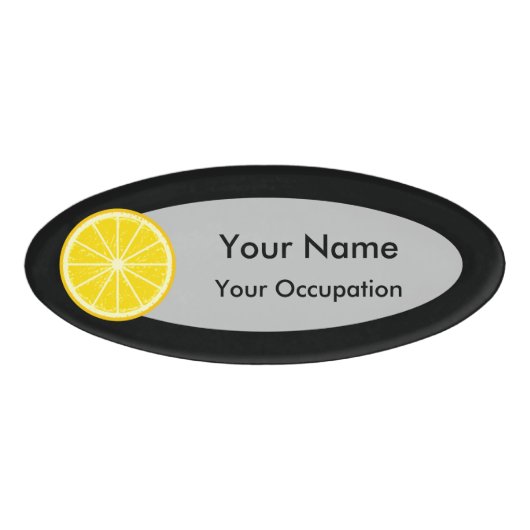 Badge D'identification tranche orange (Devant)