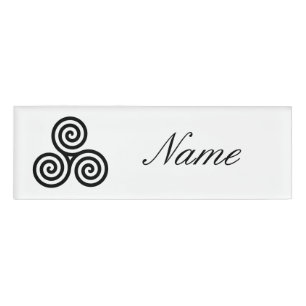 Badge D'identification Triple Black Spiral Thunder_Cove