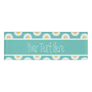 Badge D'identification Turquoise Plutôt Petit Rectangle Foncé Personnalis