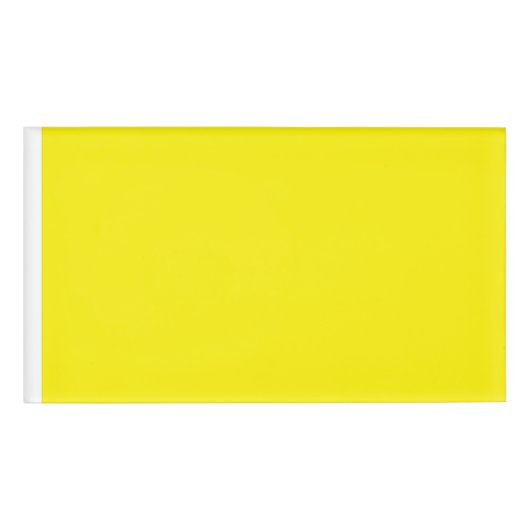 Badge D'identification un arrière - plan jaune avec une bordure noire (Devant)