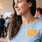 Badge D'identification un arrière - plan jaune avec une bordure noire