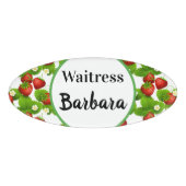 Badge D'identification Une serveuse personnalisée (Devant)