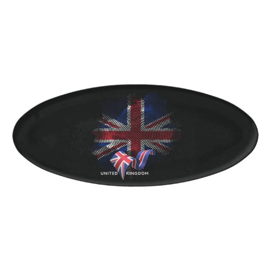 Badge D'identification United Kingdom Flag (Devant)