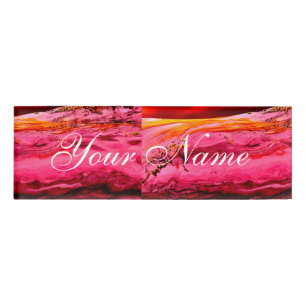 Badge D'identification vague rose/rouge Thunder_Cove de Maui