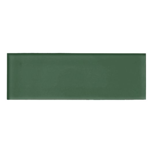 Badge D'identification Vert émeraude foncé uni (Devant)