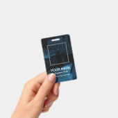 Badge d'identification vertical personnalisable (Manuel / portable)