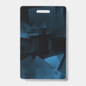 Badge d'identification vertical personnalisable (Arrière)
