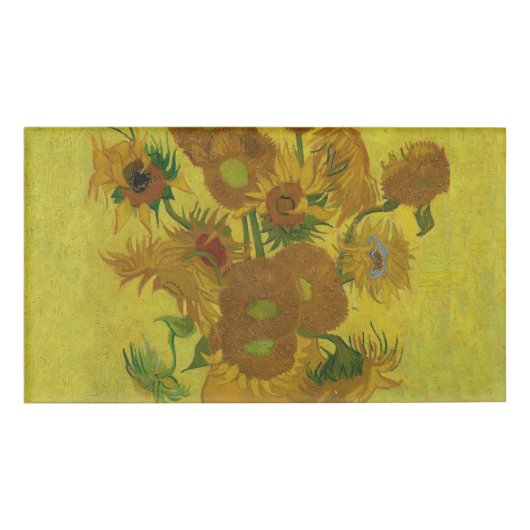 Badge D'identification Vincent Van Gogh 15 Peinture de tournesols (Devant)
