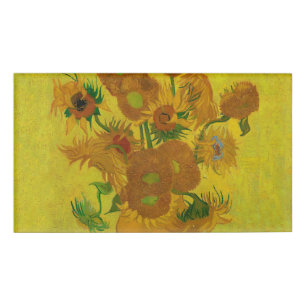 Badge D'identification Vincent Van Gogh 15 Tournesols Peinture