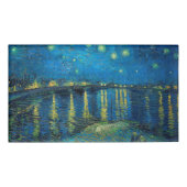 Badge D'identification Vincent Van Gogh Starry Night Over the Rhone (Devant)