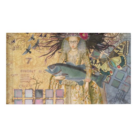 Badge D'identification Vintage Pisces femme gothique classique (Devant)