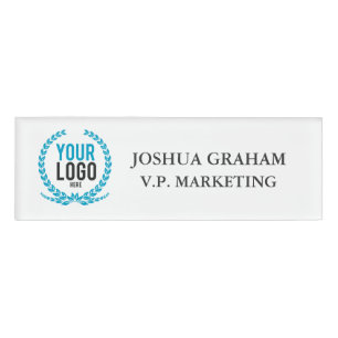 Badge D'identification Votre coutume de fonction du logo d'affaires