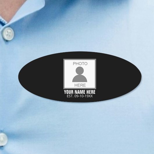 Badge D'identification Votre photo ici Nom et âge