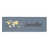 Badge D'identification Voyons l'illustration du monde (Devant)