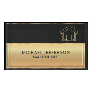 Badge D'identification Vrai agent immobilier professionnel