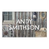 Badge D'identification Western Cowboy Barn (Devant)