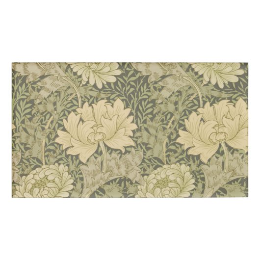 Badge D'identification William Morris Chrysanthemum Fleur d'âge (Devant)