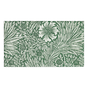 Badge D'identification william morris marigold fleurs vertes
