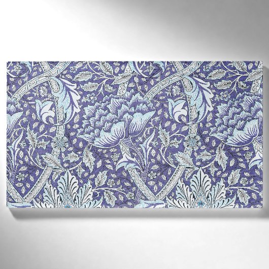 Badge D'identification William Morris Windrush Motif Bleu Floral (Devant)