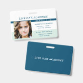 Badge d'identité de l'élève de l'école d'accueil | (Recto et verso)