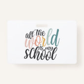 Badge d'identité de l'élève de l'école d'accueil | (Dos)