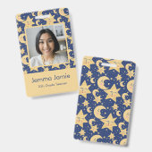 Badge d'identité de l'enseignant céleste - Personn (Avant & arrière)