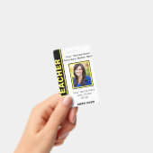 Badge d'identité de l'enseignant de l'école à domi (Handheld)