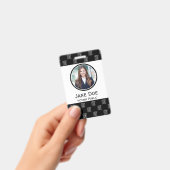 Badge d'identité de notaire public avec QR (Manuel / portable)