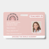 Badge d'identité de professeur d'enseignement à do (Avant)
